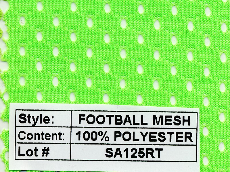 Football Mesh 100% Polyester